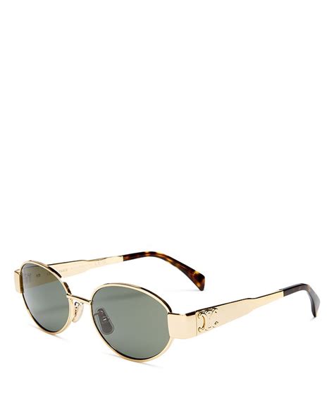 54mm modified round sunglasses celine|CELINE Triomphe Metal Round Sunglasses, 54mm.